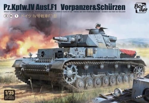 Border Model Pz. Kpfw. IV Ausf. F1 Vorpanzer&Schurzen Inny producent (majster PL)