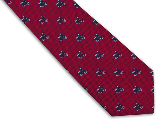 Bordowy/Ciemnoczerwony Krawat Męski W Skutery C53 Modini