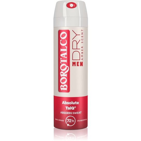 Borotalco MEN Dry dezodorant w sprayu 72 godz. Zapachy Amber 150 ml Borotalco