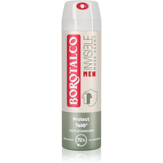 Borotalco MEN Invisible dezodorant w sprayu 72 godz. Zapachy Musk 150 ml Borotalco