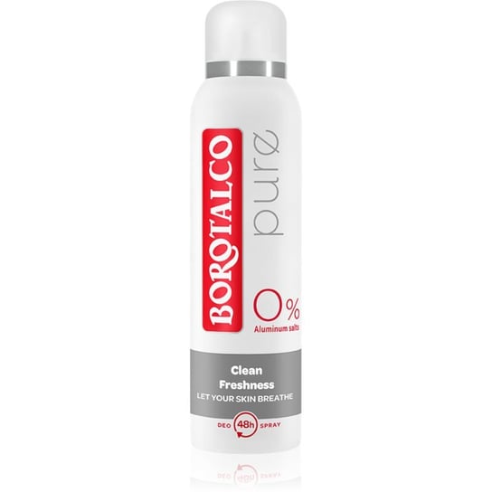Borotalco Pure dezodorant w sprayu bez aluminium 48 godz. 150 ml Borotalco