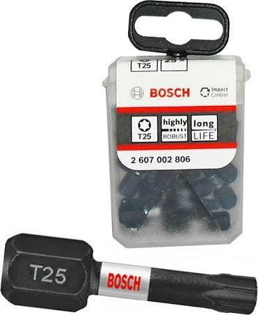 Bosch Końcówka Wkręcająca Udarowa T25 X 25Mm 25Szt. Bosch
