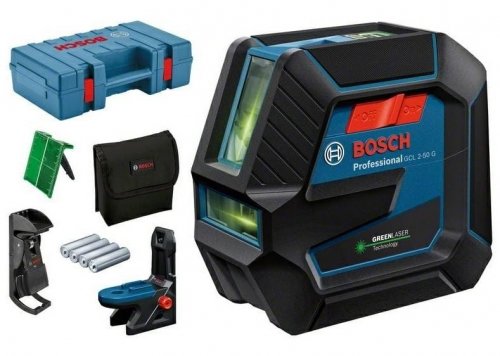 Bosch Laser Krzyżowo-Punktowy Gcl 2-50 G +Uchwyt Sufitowy Walizka Bosch