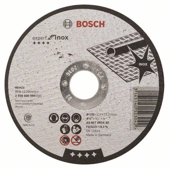 Bosch Tarcza Met.125*2,0*22   As 46 T Inox Bf Bosch