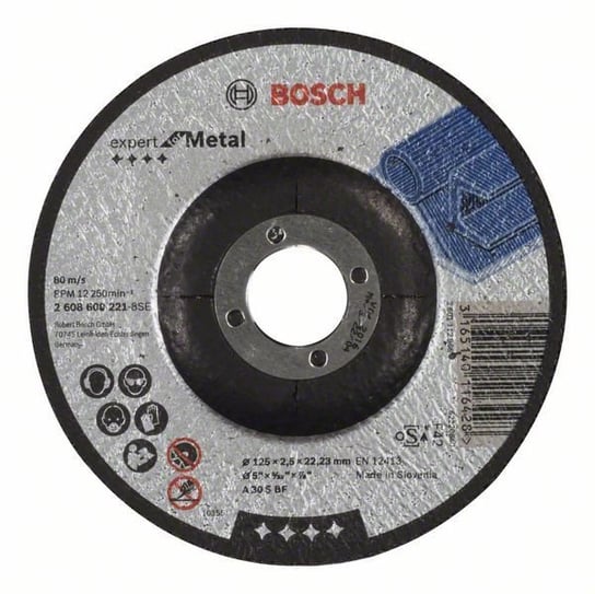 Bosch Tarcza Tnąca 125X2,5 Expert For Metal Do Cięcia Metalu Bosch
