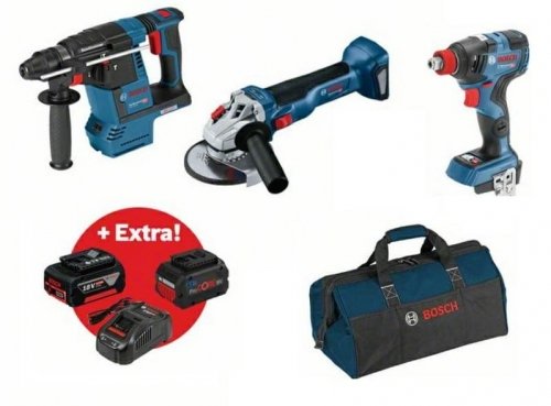 Bosch Zestaw 18V Gbh18V-26 +Gdx18V-200 C +Gws18V-10 1X8,0 Procore 1X6,0Ah Torba Bosch