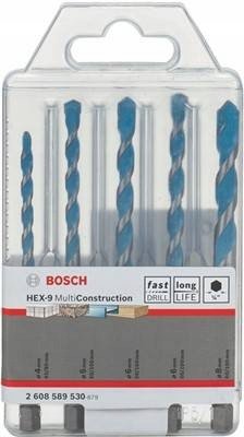 Bosch Zestaw 5 Wierteł Multi Construction 1/4 Uneo Bosch