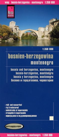 Bośnia i Hercegowina, Czarnogóra. Mapa samochodowa 1:350 000 Reise Know-How