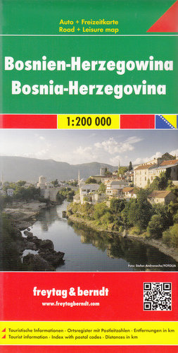 Bośnia i Hercegowina. Mapa samochodowa 1:200 000 Freytag & Berndt