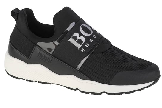 Boss, Chłopięce sneakersy Trainers J29276-09B, czarne, rozmiar 33 Boss