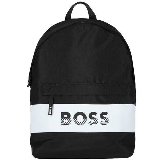 BOSS Logo Backpack J20366-09B, Czarne Plecak, pojemność: 15 L Boss