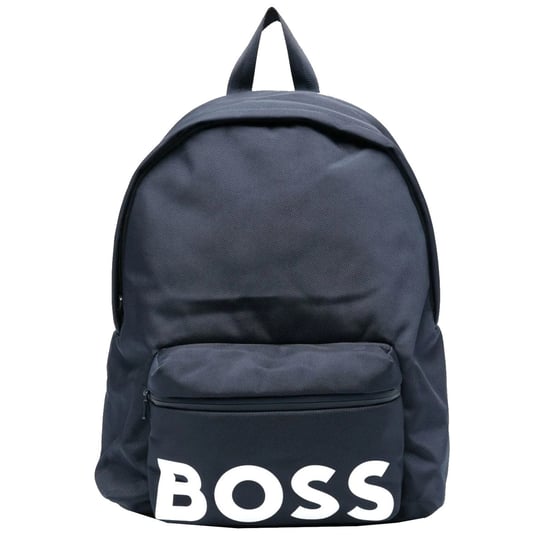 BOSS Logo Backpack J20372-849, Granatowe Plecak, pojemność: 15 L Boss