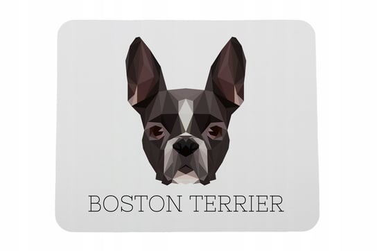 Boston Terrier geometryczny Podkładka pod mysz Inny producent