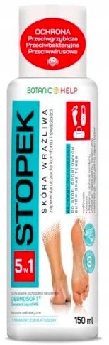 Botanic Help, Dezodorant Stopek 5w1 do stóp i butów, na świeżość i ochronę, 150 ml Biotanic Help