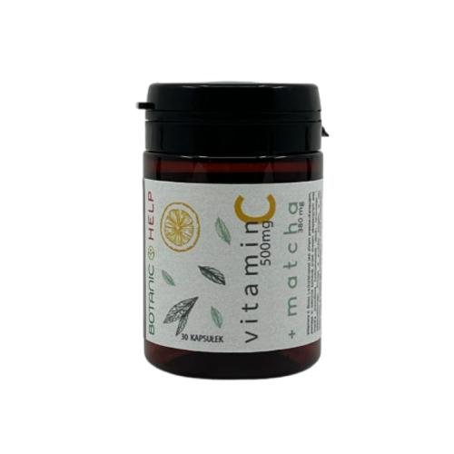 Botanic Help, Vitamin C 500 Mg + Zielona Herbata Matcha 380 Mg Botanic Help
