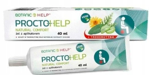 Botanic Help, Żel Proctohelp Natural Comfort, na hemoroidy i podrażnienia, 40 ml Botanic Help