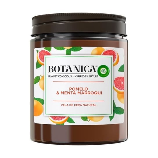 BOTANICA BY AIR WICK - Świeca zapachowa z naturalnego wosku Marokański Grejpfrut i Mięta 205 g Inna marka