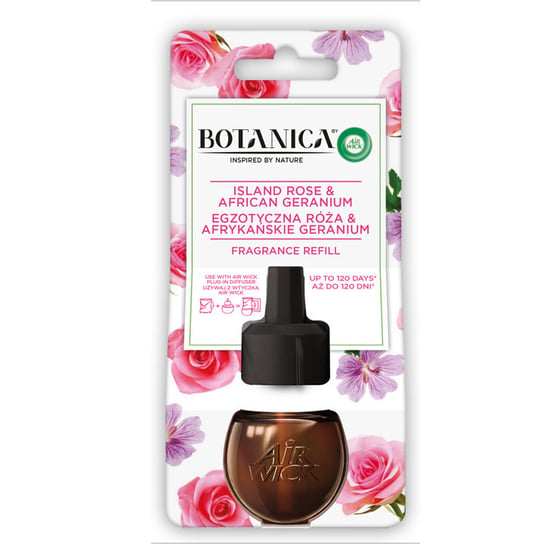Botanica by Air Wick Wkład Egzotyczna Róża i Afrykańskie Geraniumanium, 19 ml AIR WICK
