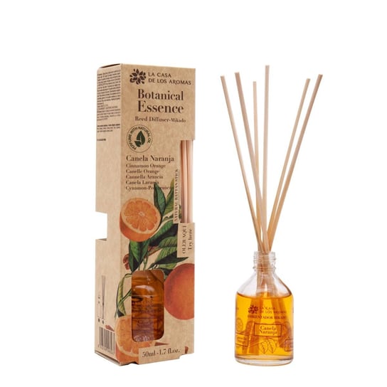 Botanical Essence olejek aromatyczny z patyczkami Cynamon z Pomarańczą 50ml Flor De Mayo