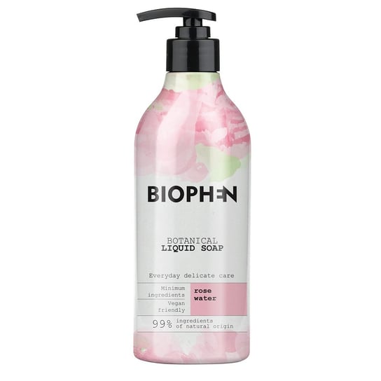 Botanical Liquid Soap mydło w płynie z pompką Rose Water 400ml Biophen