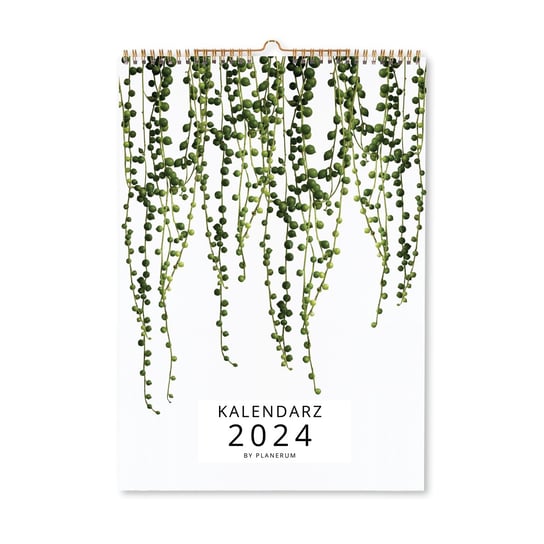 Botaniczny Kalendarz Ścienny Na Spirali 2024 A3 / Planerum Inna marka
