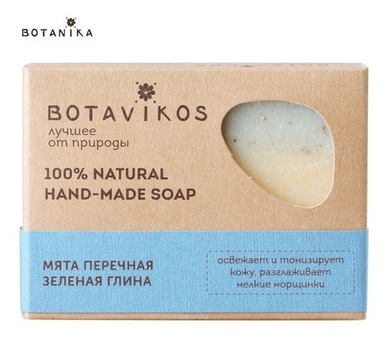 Botanika, Botavikos, naturalne mydło Mięta Pieprzowa i Glinka Zielona, 100 g Botanika