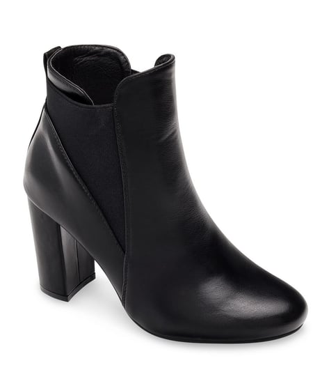 Botki damskie, Ideal Shoes E5110, czarne, rozmiar 36 IDEAL SHOES