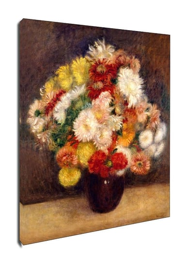 Bouquet of Chrysanthemums, Auguste Renoir - obraz na płótnie 60x80 cm Galeria Plakatu