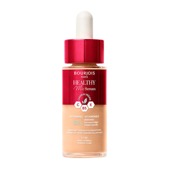 Bourjois Healthy Mix Serum nawilżająco - rozświetlający podkład serum do twarzy nr 51 Light Vanilla Bourjois