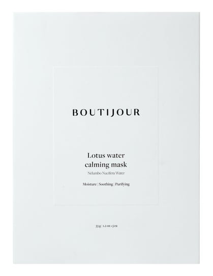 Boutijour, Lotus Water Calming Mask, Łagodząca Maska W Płachcie Z Wodą Z Lotosu, 35g Boutijour