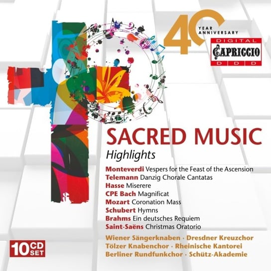 Box: Capriccio 40 Year Anniversary Sacred Music Arman Howard, Tolzer Knabenchor, Kantorei Rheinische
