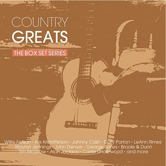 Box: Country Greats Jackson Alan, Alabama, Nelson Willie, Tammy Wynette, Reeves Jim, Presley Elvis, Cash Johnny, Parton Dolly, Kristofferson Kris, Chesney Kenny