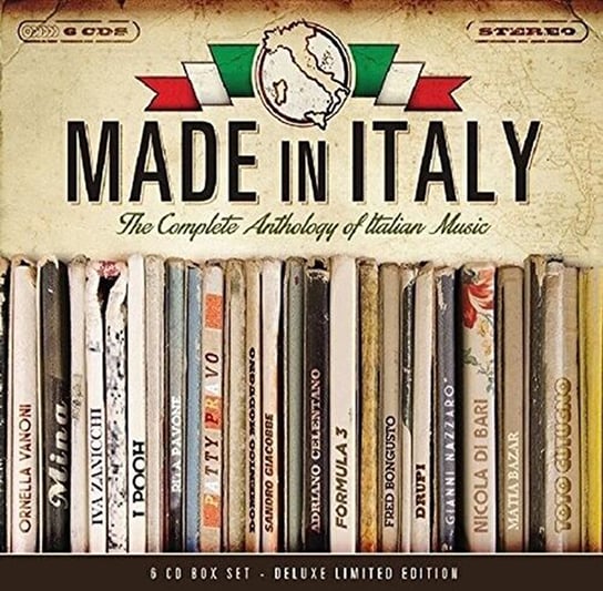 Box: Made In Italy (Deluxe Limited Edition) (Remastered) Drupi, Cutugno Toto, Solo Bobby, Marini Marino, Modugno Domenico, Buscaglione Fred, Celentano Adriano, Matia Bazar, Cinquetti Gigliola, Pavone Rita, Mina