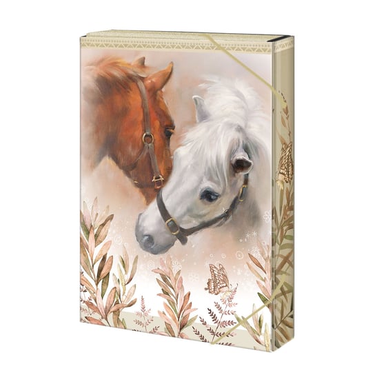 Box na dokumenty A5, teczka 3,5 cm, Konie kolekcja Horses & Me Argus