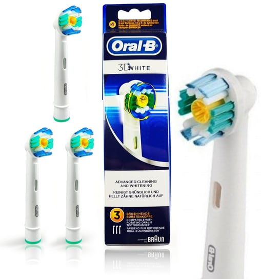 Box Szczoteczki Końcówki Oral-B 3D White Paczka 3Szt Oral-B