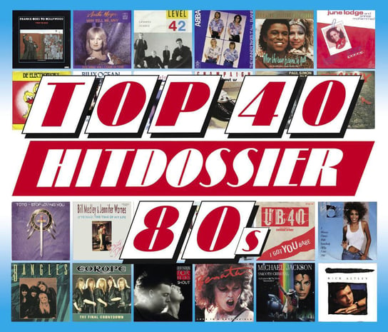 Box: Top Hitdossier 80's Abba, Alan Parsons Project, Modern Talking, Gipsy Kings, Dead Or Alive, Frankie Goes To Hollywood, Bangles, Houston Whitney, Astley Rick, Toto, Sabrina, The Kinks, Europe, Earth, Wind and Fire, Spandau Ballet