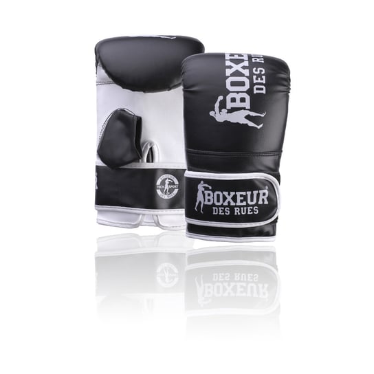 Boxeur, Rękawice bokserskie, BTX-5140, czarno-biały, rozmiar L BOXEUR DES RUES