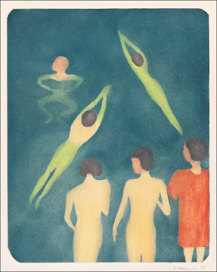 Boys Bathing (1896), Edvard Munch - plakat 20x30 c / AAALOE Inna marka