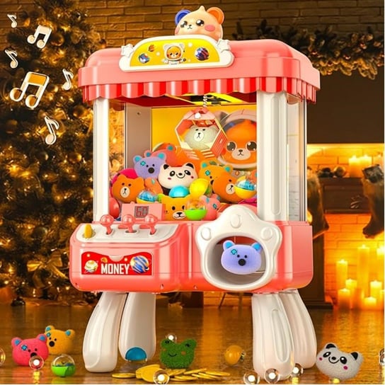 Boże Narodzenie-Candy Claw Machine Zabawka Gra Arcade dla Dziewczynek w Wieku 3 4 5 6 7 8 Lat, z Muzyką Świetlną Automat Do Złapania Cukierków Zabawka dla Dziewczynek Chłopców Other