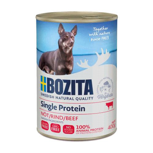 BOZITA Single Protein Beef - morka karma dla psa - puszka 400g Bozita