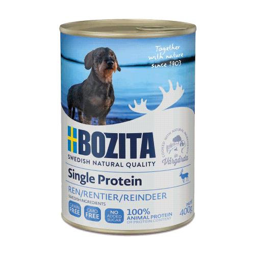 BOZITA Single Protein Reindeer - morka karma dla psa - puszka 400g Bozita