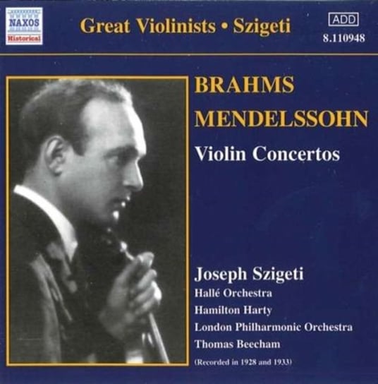 Brahms; Mendelssohn-Violin Concerto Szigeti Joseph
