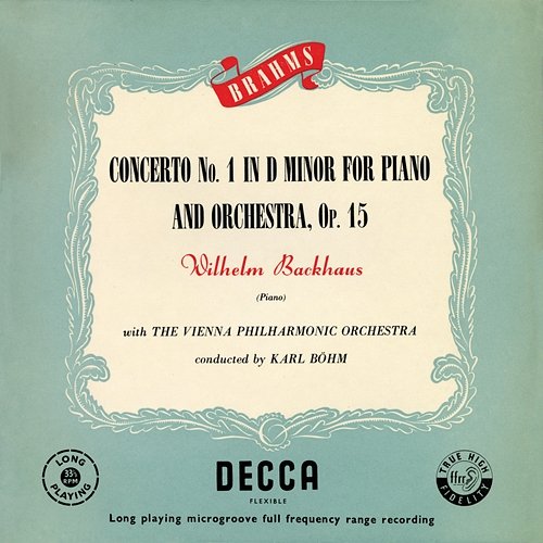 Brahms: Piano Concerto No. 1 Wilhelm Backhaus, Wiener Philharmoniker, Karl Böhm