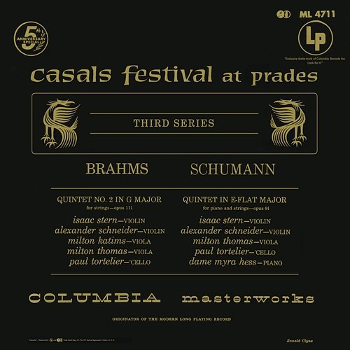 Brahms: Quintet No. 2 in G Major - Schumann: Quintet in E-Flat Major Isaac Stern