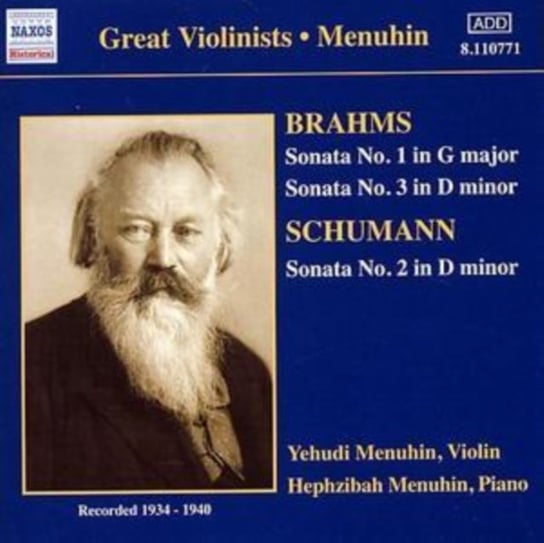 Brahms, Schumann: Violin Sonatas Menuhin Yehudi