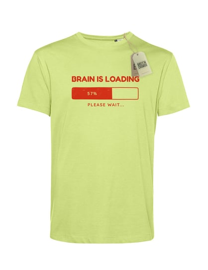 BRAIN LOADING koszulka męska lime S GREEN COSMOS