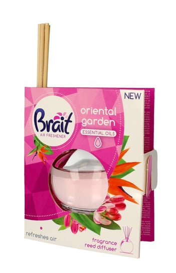 Brait Air Freshener Patyczki odświeżające + Płyn Oriental Garden 1op.(4 szt.+40ml) Brait