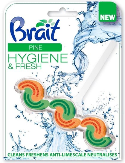 Brait Hygiene & Fresh Kostka toaletowa 2-fazowa do WC Pine  45g Dramers