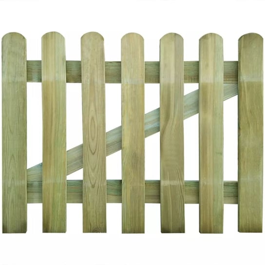 Brama ogrodzeniowa vidaXL, drewniana, 100x80cm vidaXL