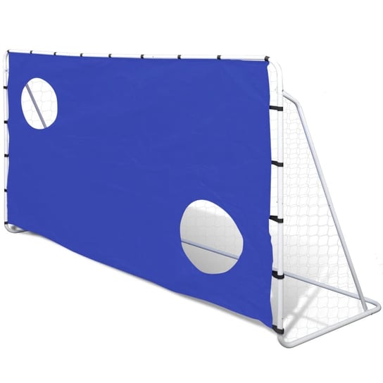 Bramka piłkarska 240x92x150cm, stalowa, niebieski Zakito